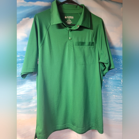 Alaskan‎ Hardgear by Duluth Trading Co Men's Green Golf Polo Shirt Size Medium - Picture 1 of 3